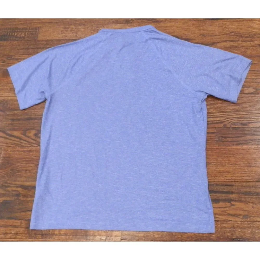 NWT J.Crew Performance Henley Deep Ocean Shirt Mens Size Large